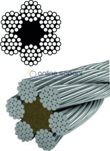 Стоманени въжета 6x19W-FC