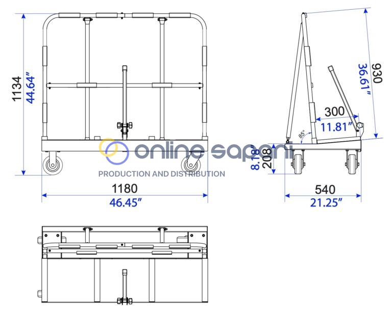 Количка за гипсокартон DWT